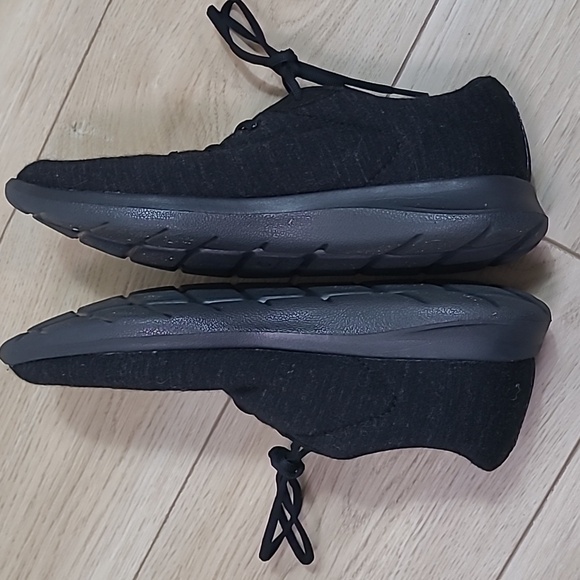 MERINOS Dark Gray Merino Wool Lace Up Walking Sneakers Shoes Size 10 Wome - Picture 5 of 9